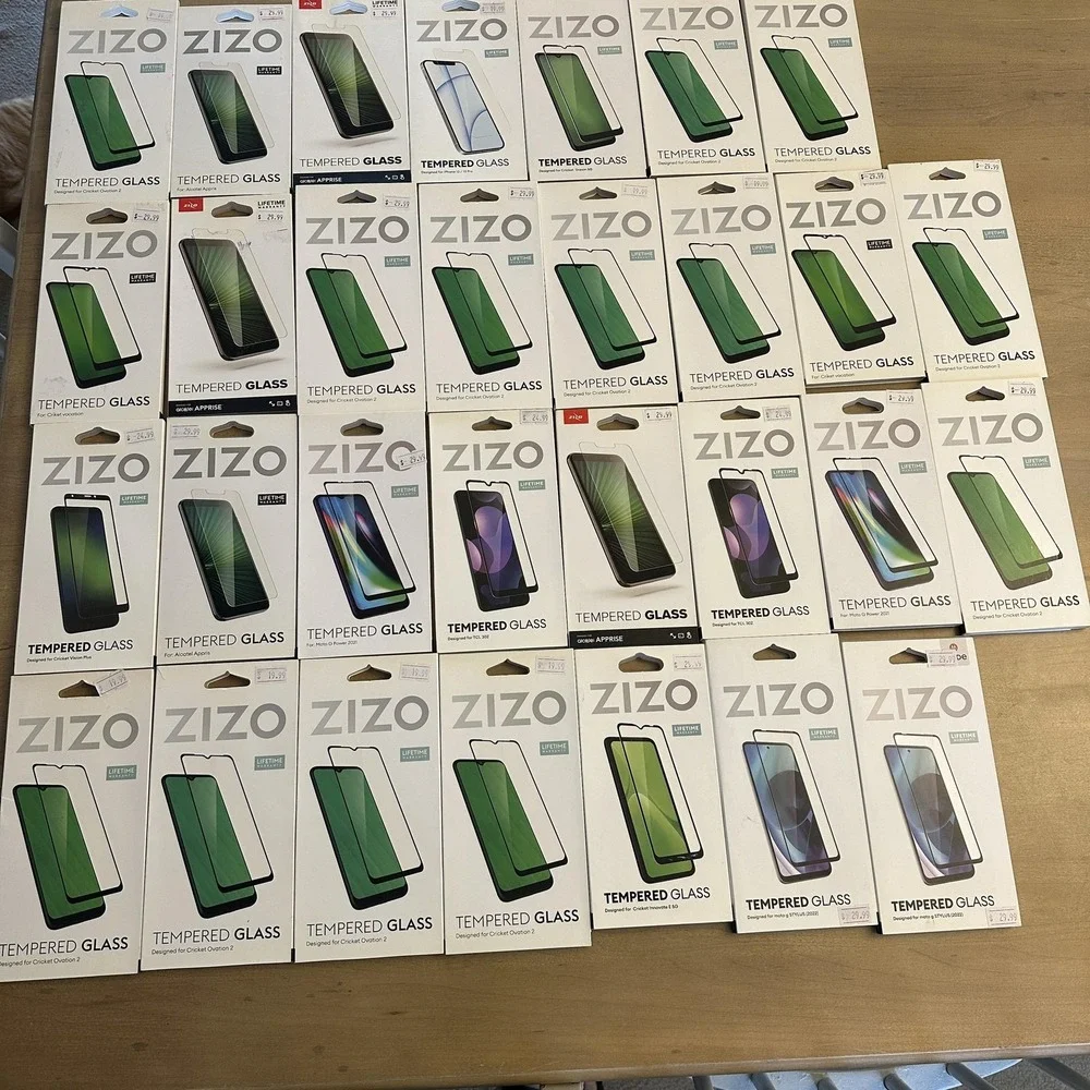 Zizo Tempered Glass Screen Protector Lot Clear IPhone 13 Moto G Cricket Ovation2
